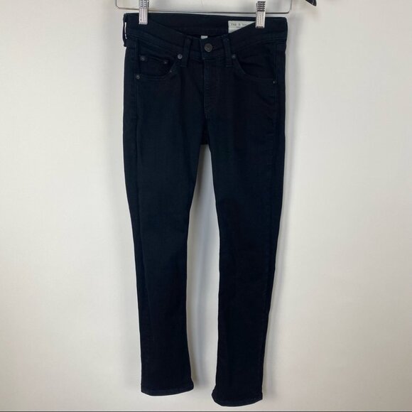 rag & bone | Capri Skinny in Blue/Black‎ Coal Wash - Picture 2 of 12